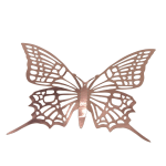 Set of 12 pieces butterflies with adhesive, house or event decorations, copper color, A42